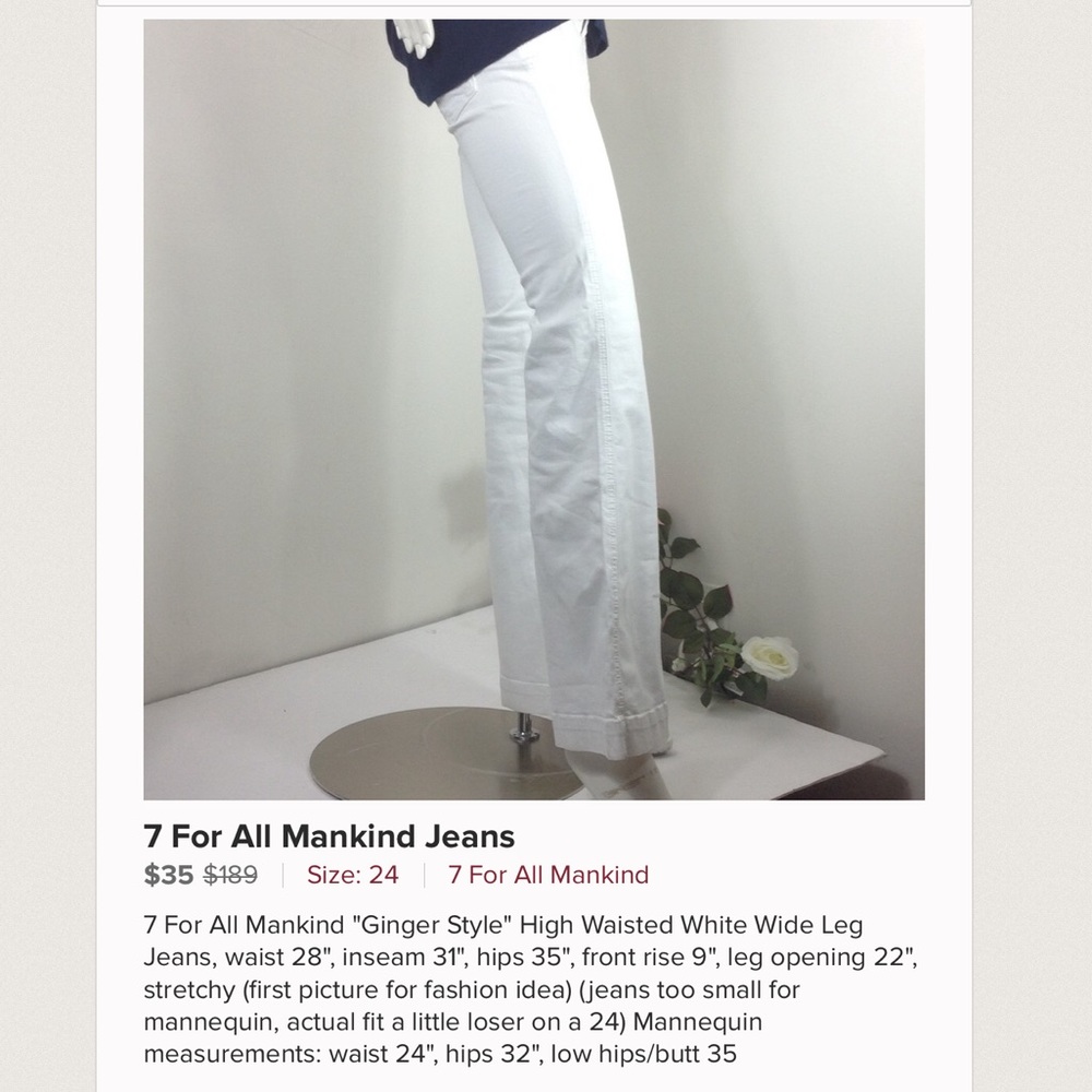 7 For All Mankind Jeans - Picture 8 of 8
